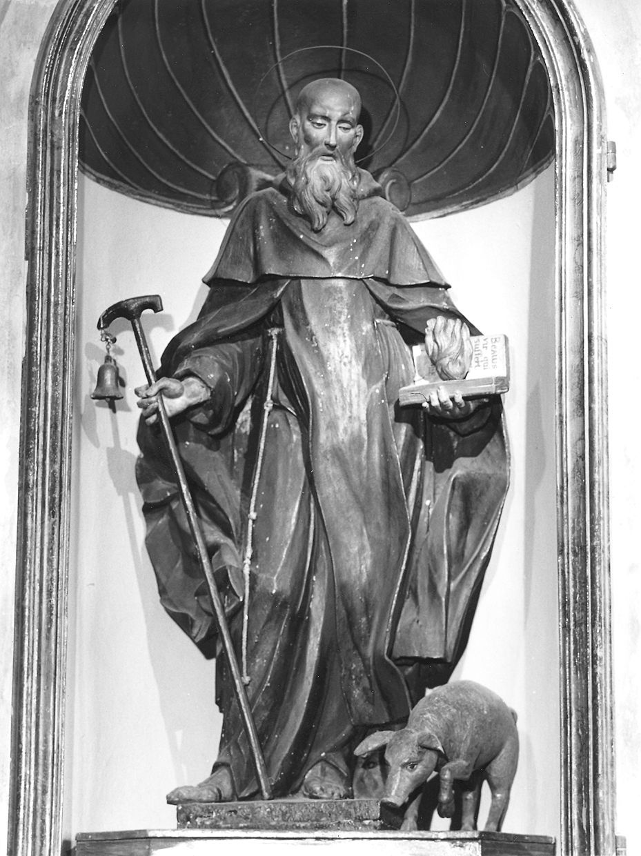 Sant'Antonio Abate (statua) di Geernaert Jan Hermansz (attribuito) (metà sec. XVIII)