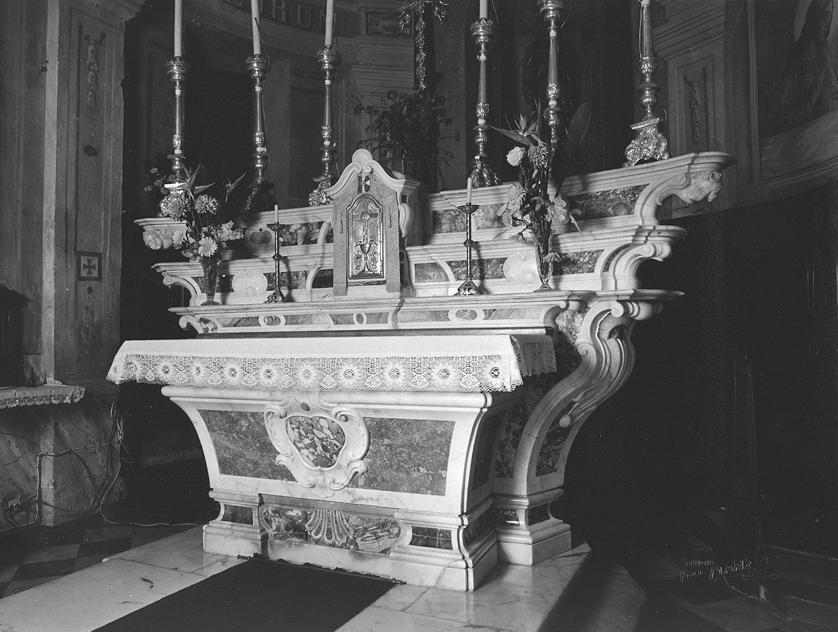 altare maggiore - ambito emiliano-ligure (metà sec. XVIII)