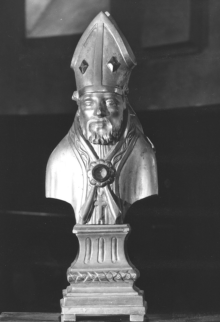 reliquiario - a busto, serie - ambito piacentino (fine sec. XVIII)