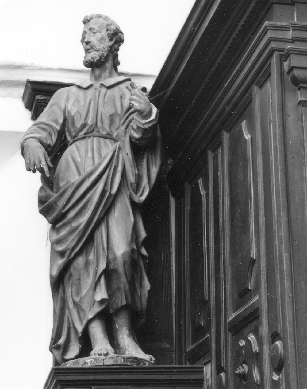 personaggio biblico (statua) - ambito emiliano-lombardo (prima metà sec. XVII)