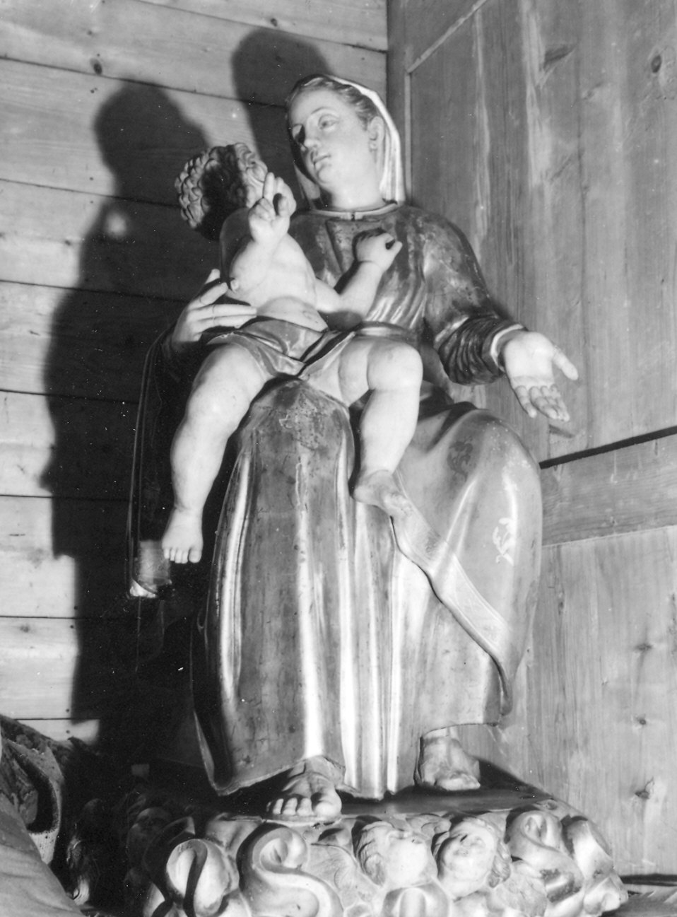 Madonna con Bambino (statua) - ambito emiliano-lombardo (sec. XVI)