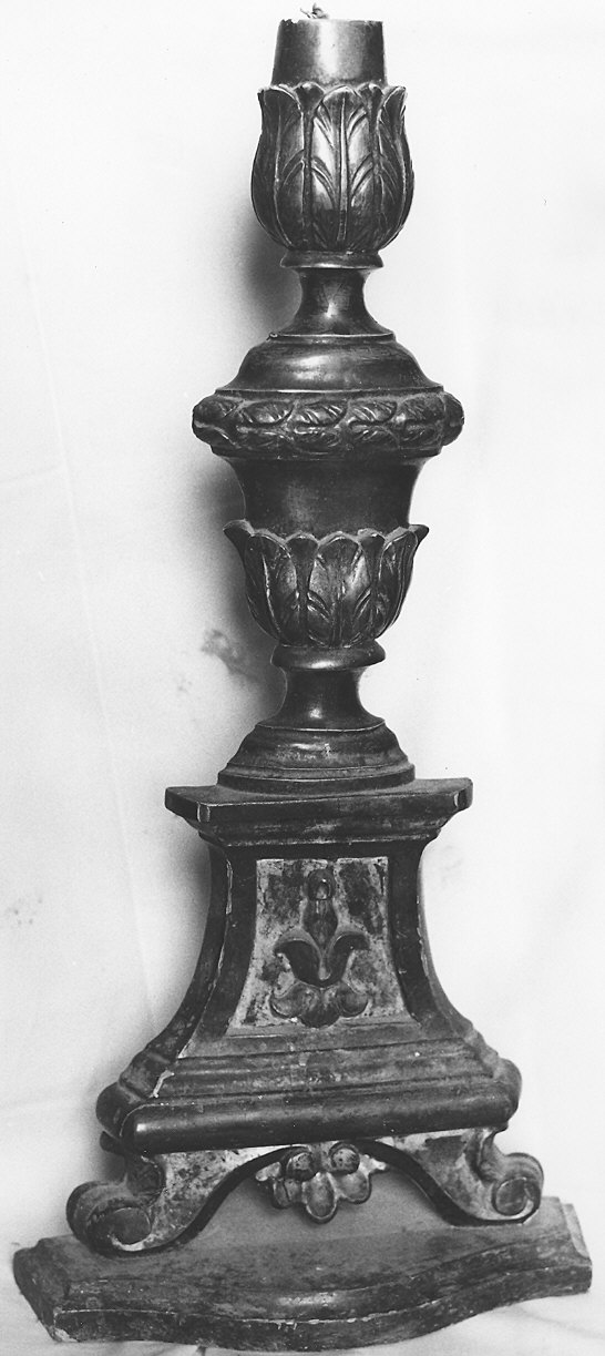 candelabro, serie - ambito piacentino (fine/inizio secc. XVIII/ XIX)