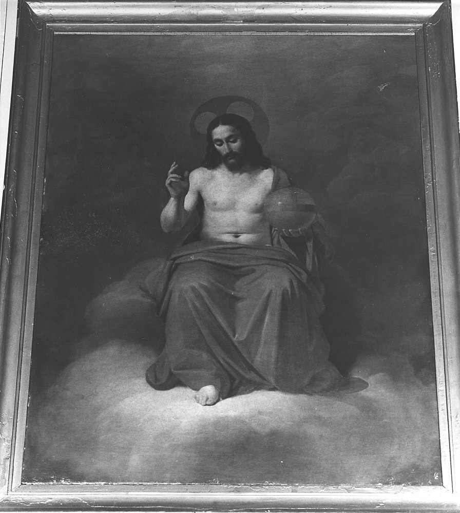 Cristo Salvatore (dipinto) di Bozzini Paolo (sec. XIX)