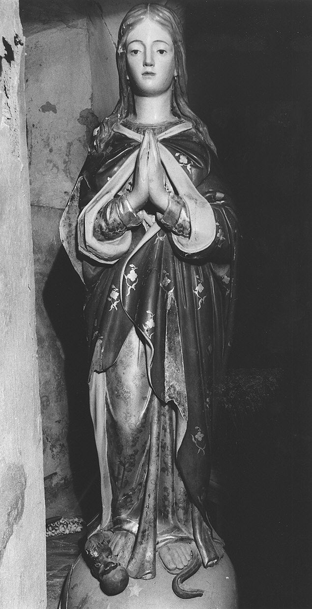Madonna Immacolata (statua) - ambito piacentino (inizio sec. XIX)