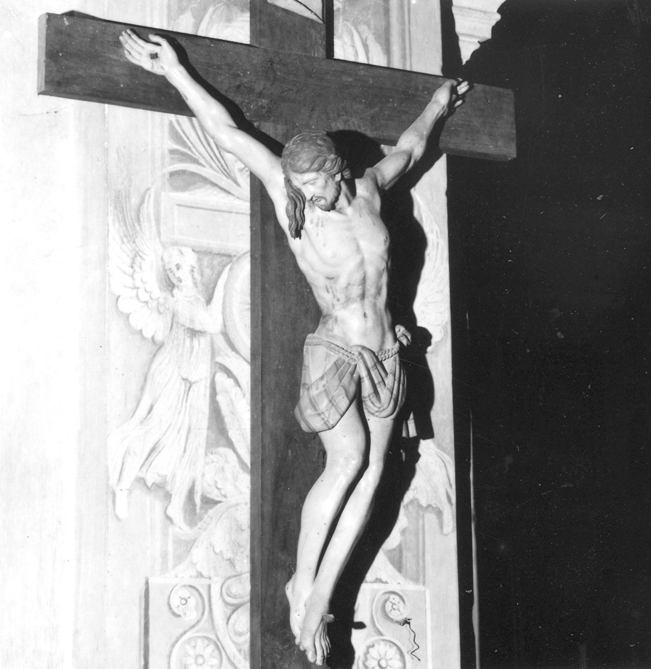 Cristo crocifisso (statua) di Geernaert Jan Hermansz (attribuito) (metà sec. XVIII)
