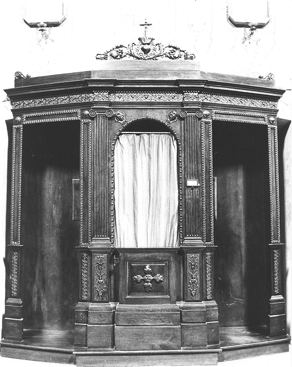 confessionale, serie - ambito emiliano-lombardo (fine sec. XIX)