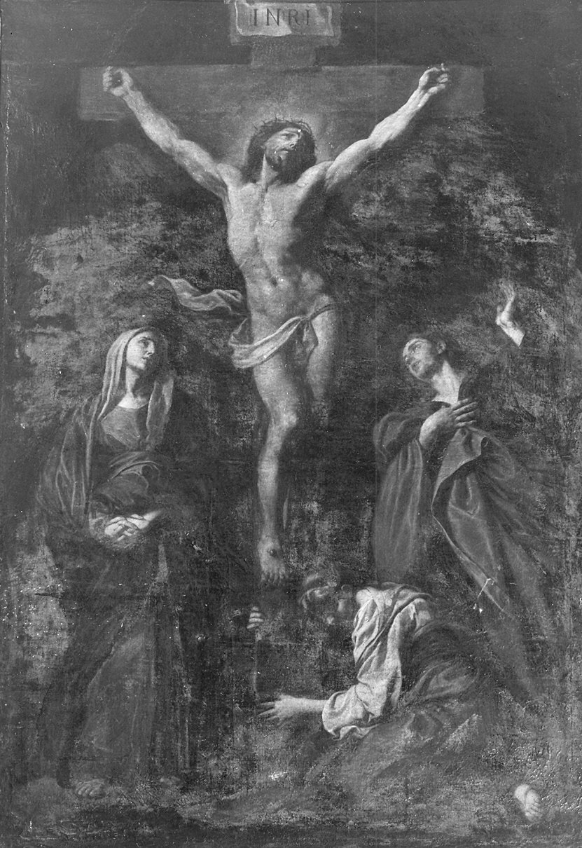 crocifissione (dipinto) di De Longe Robert detto Fiammingo (ultimo quarto sec. XVII)
