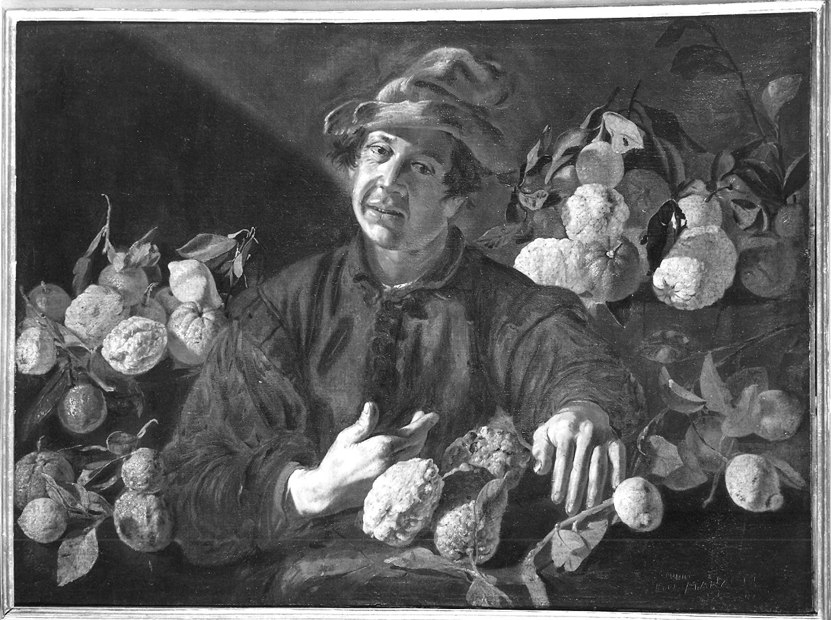 uomo con limoni (dipinto) di Keilhau Eberhart detto Monsù Bernardo (attribuito) (metà sec. XVII)