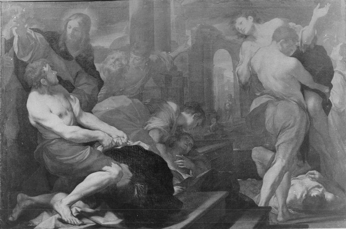 piscina probatica (dipinto) di Viani Domenico Maria (sec. XVIII)