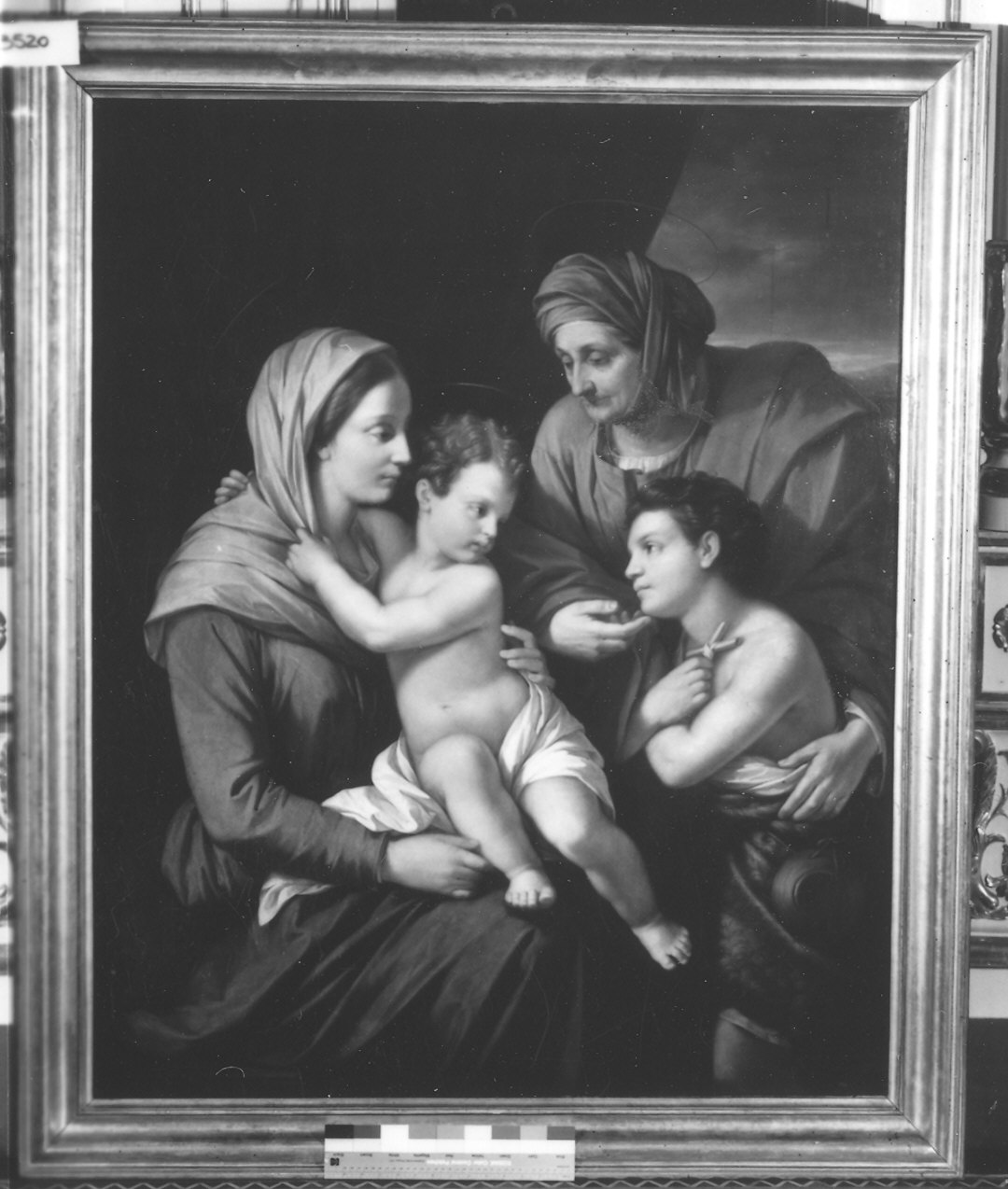 Sacra Famiglia (dipinto) di Beseghi Cesare (sec. XIX)