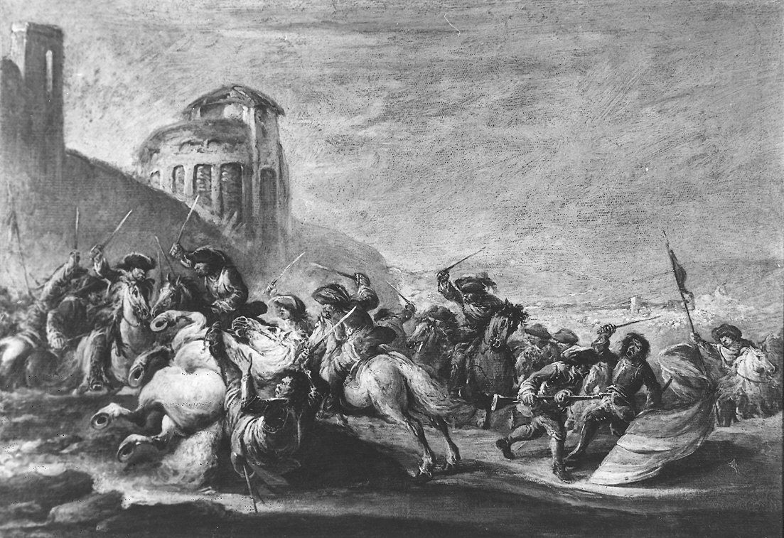 battaglia (dipinto) di Simonini Francesco Antonio (sec. XVIII)