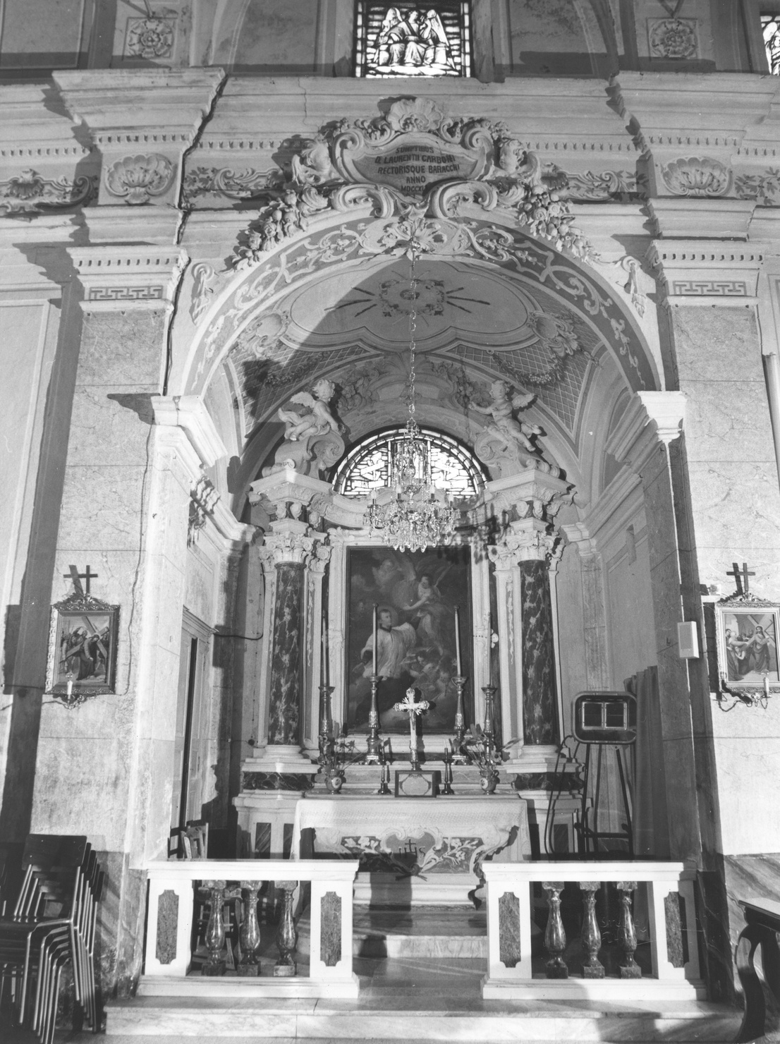 altare - a edicola - bottega lombarda (prima metà sec. XVIII)