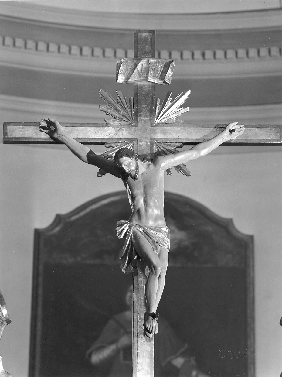 Cristo crocifisso (scultura) - bottega piacentina (inizio sec. XX)