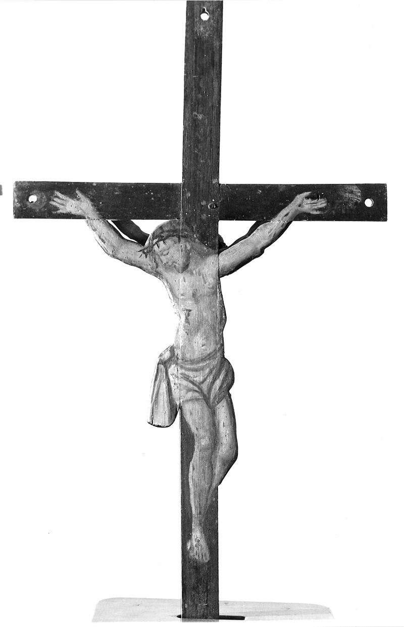 Cristo crocifisso (scultura) - bottega piacentina, ambito piacentino (inizio, fine sec. XIX, sec. XIX)