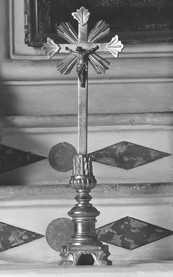 croce d'altare - bottega piacentina (inizio sec. XIX)
