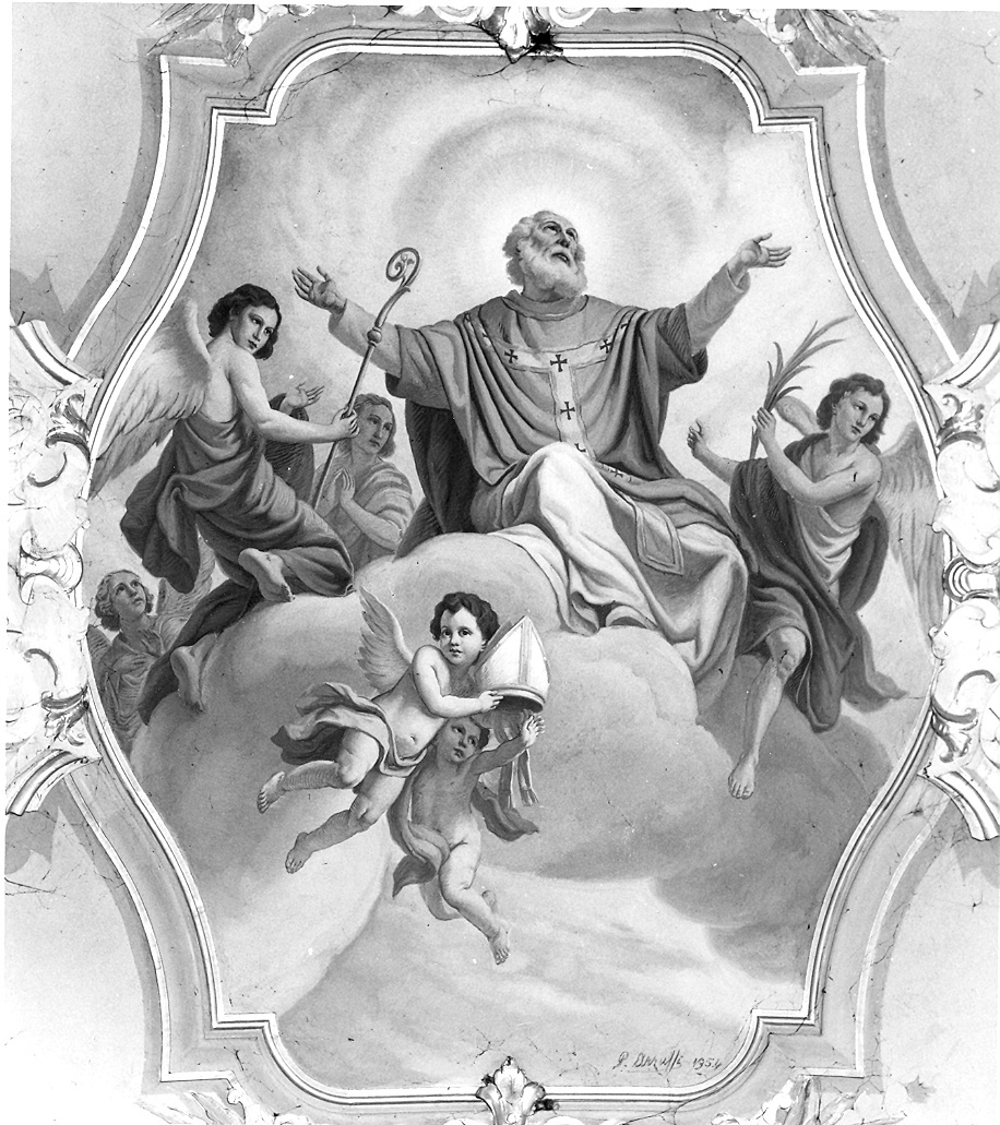 Gloria di San Marziano (dipinto) di Arzuffi Pietro (metà sec. XX)