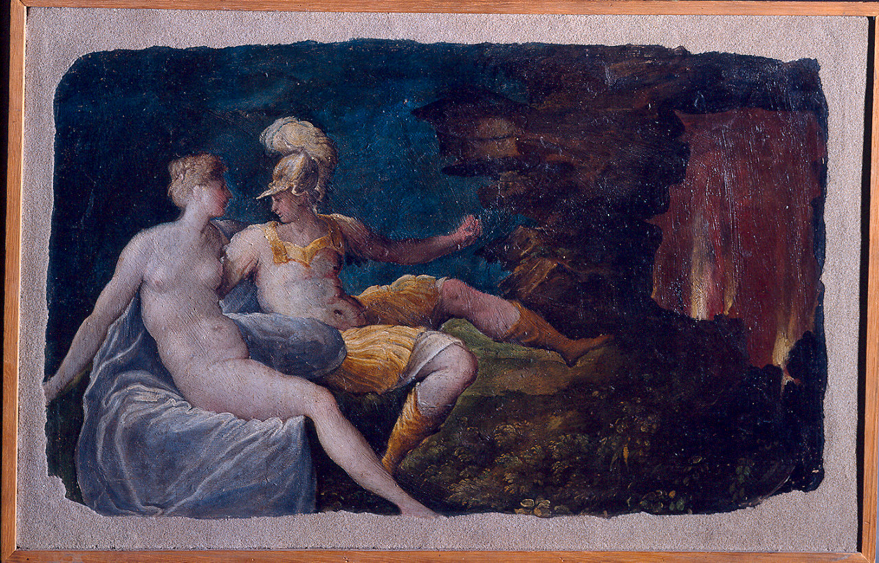 Marte e Venere (dipinto) di Zanguidi Jacopo detto Bertoja (terzo quarto sec. XVI)