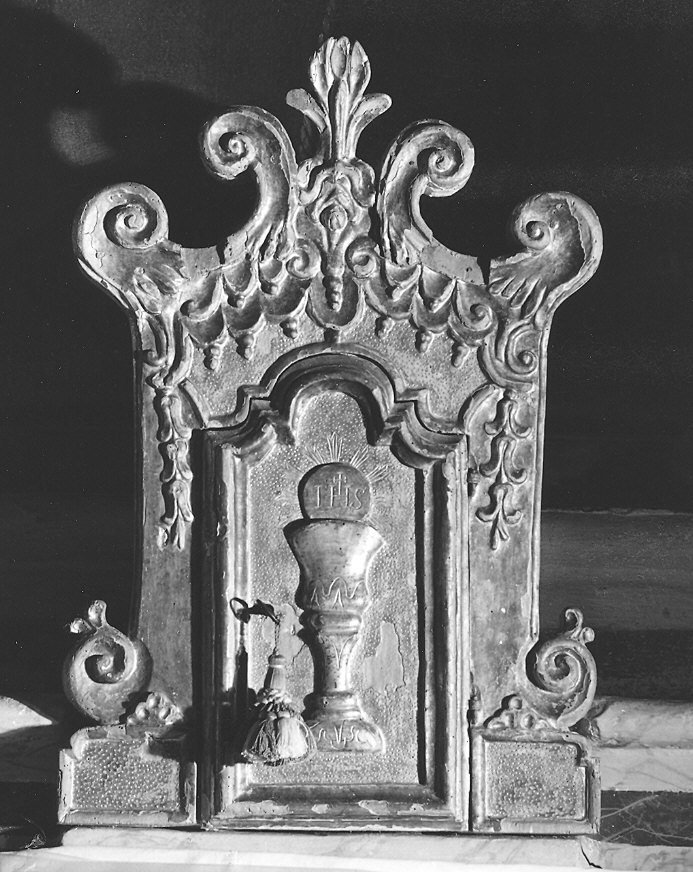 tabernacolo - a frontale architettonico - bottega piacentina (seconda metà sec. XVIII)