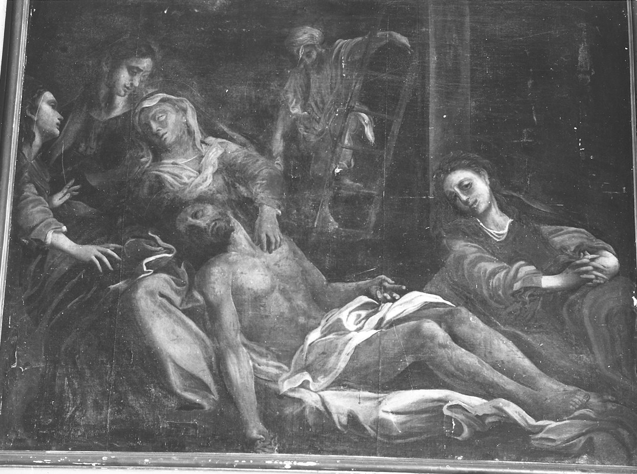 compianto sul Cristo morto (dipinto) - ambito emiliano (sec. XVII)