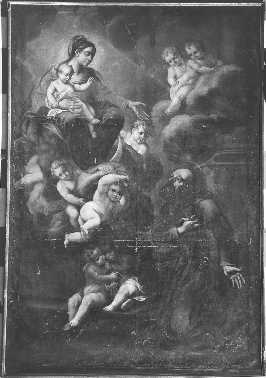 apparizione della Madonna a San Corrado Confalonieri (dipinto) - ambito bolognese-emiliano (seconda metà sec. XVII)