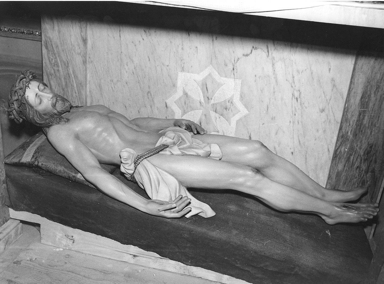 Cristo morto (scultura) - produzione altoatesina (prima metà sec. XX)