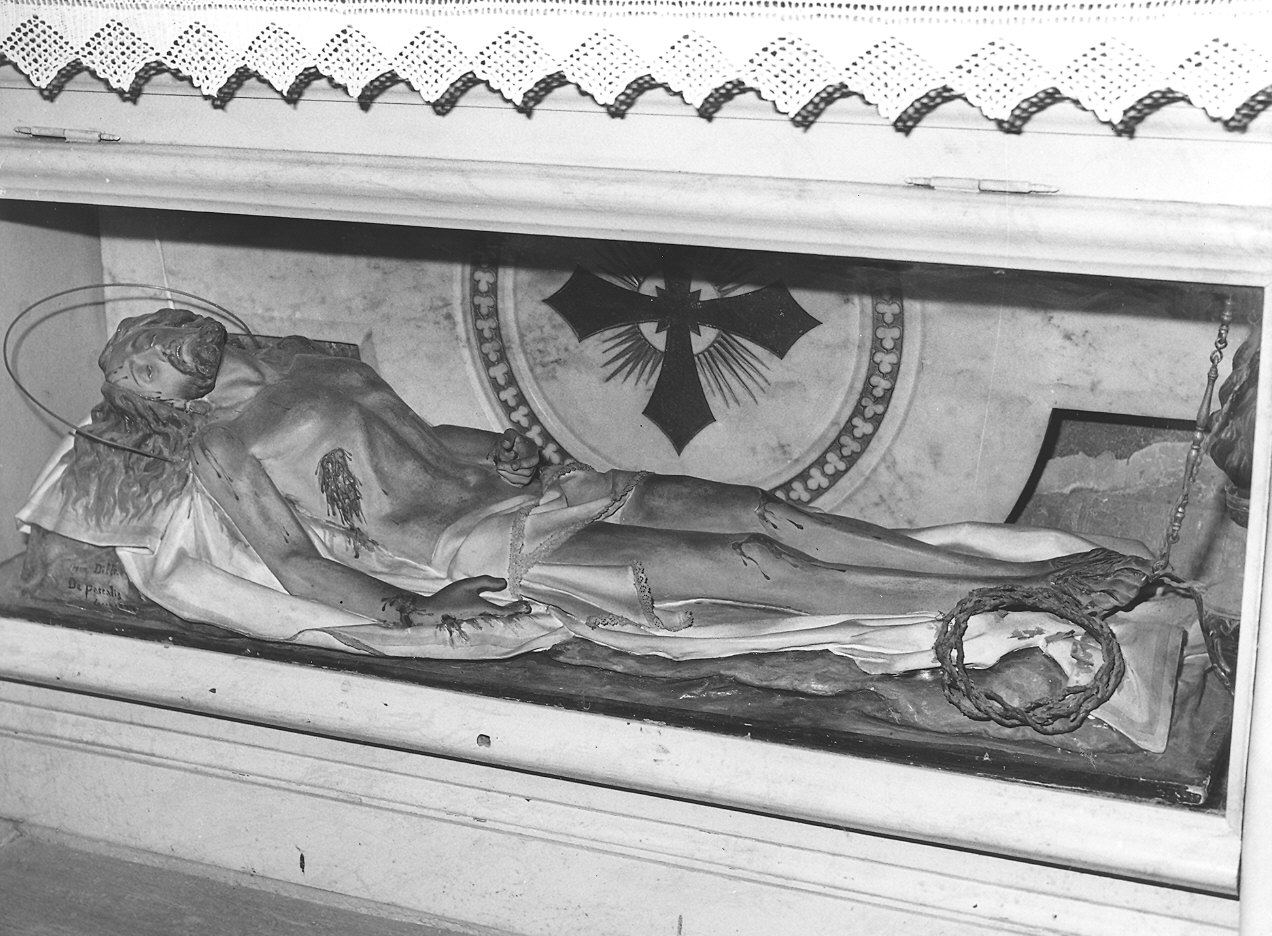 Cristo morto (statua) - bottega leccese (fine sec. XIX)