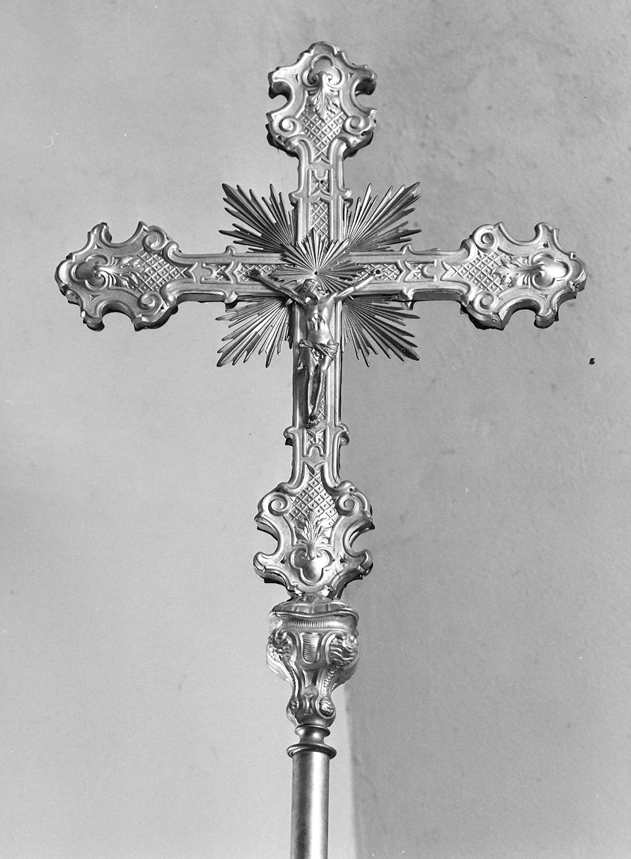 croce processionale - bottega emiliana (sec. XIX)