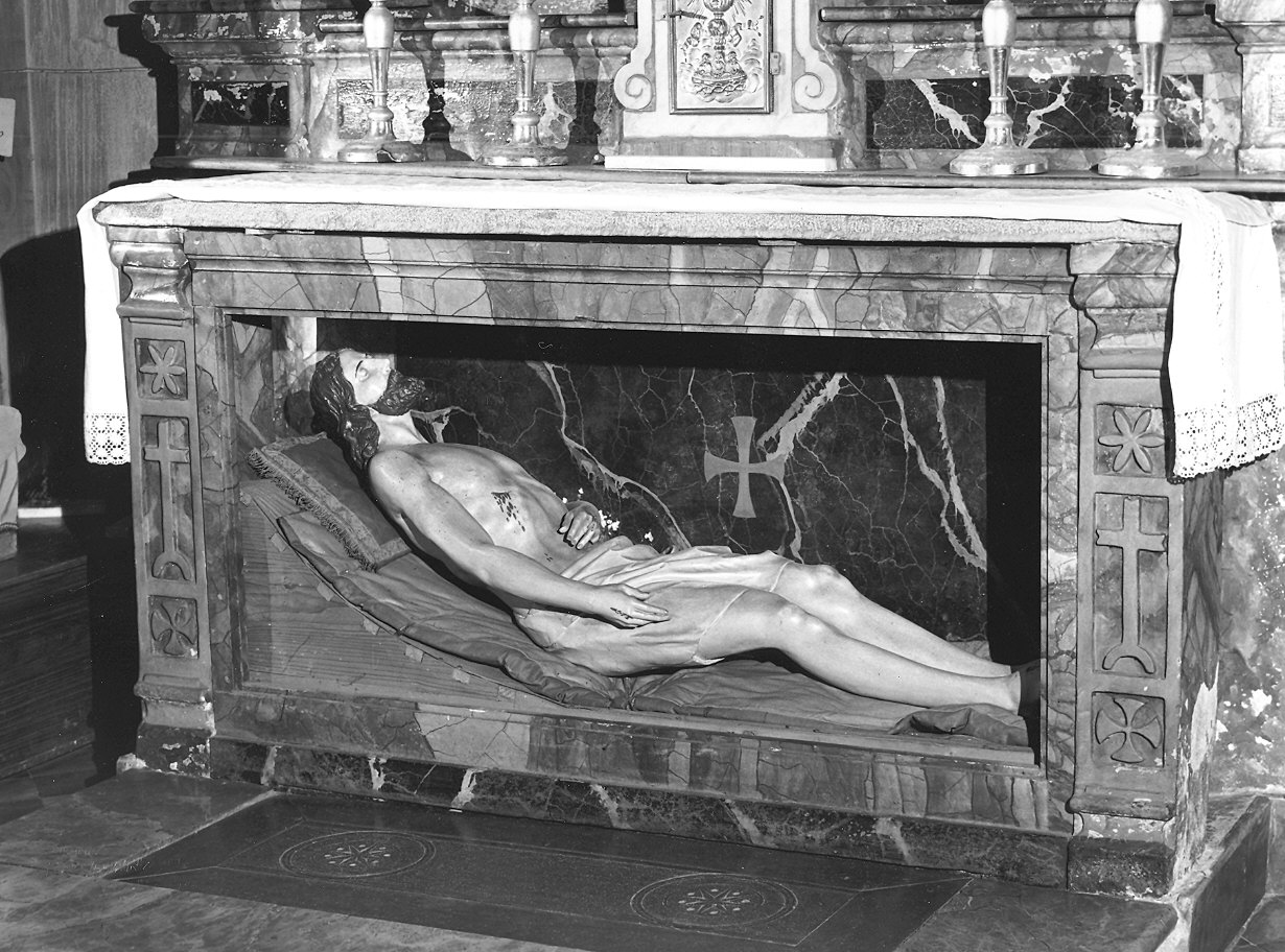 Cristo morto (scultura) - bottega piacentina (secondo quarto sec. XIX)