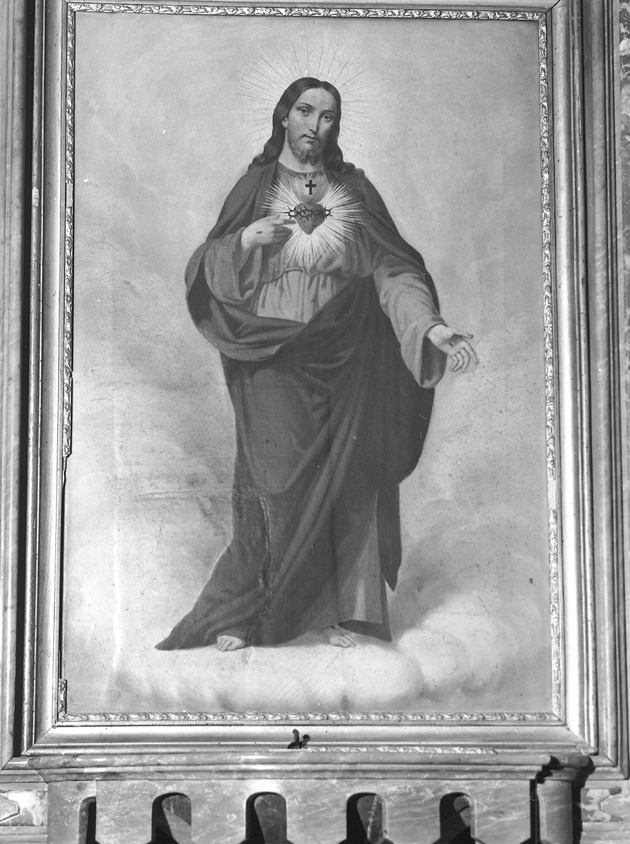 Sacro Cuore di Gesù (dipinto) di Bozzini Candida Luigia (seconda metà sec. XIX)