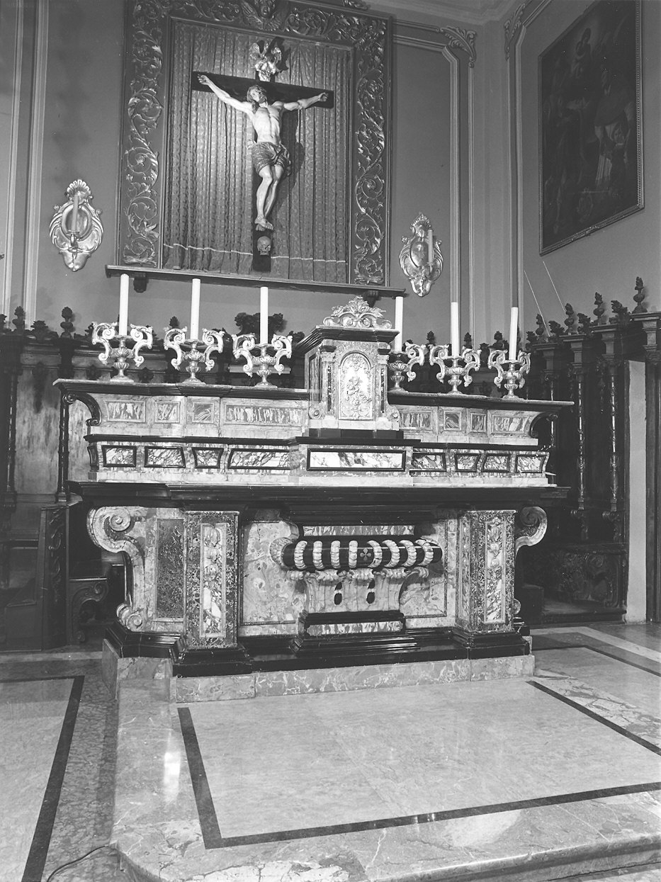 altare maggiore - bottega lombarda (ultimo quarto sec. XVIII)