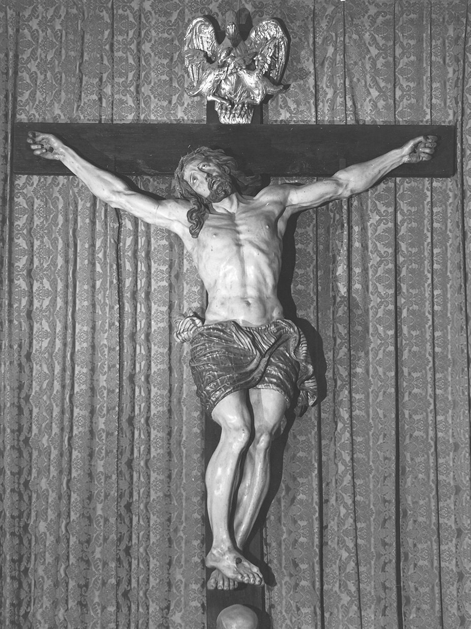 Cristo crocifisso (scultura) - bottega piacentina (fine/inizio secc. XVII/ XVIII)