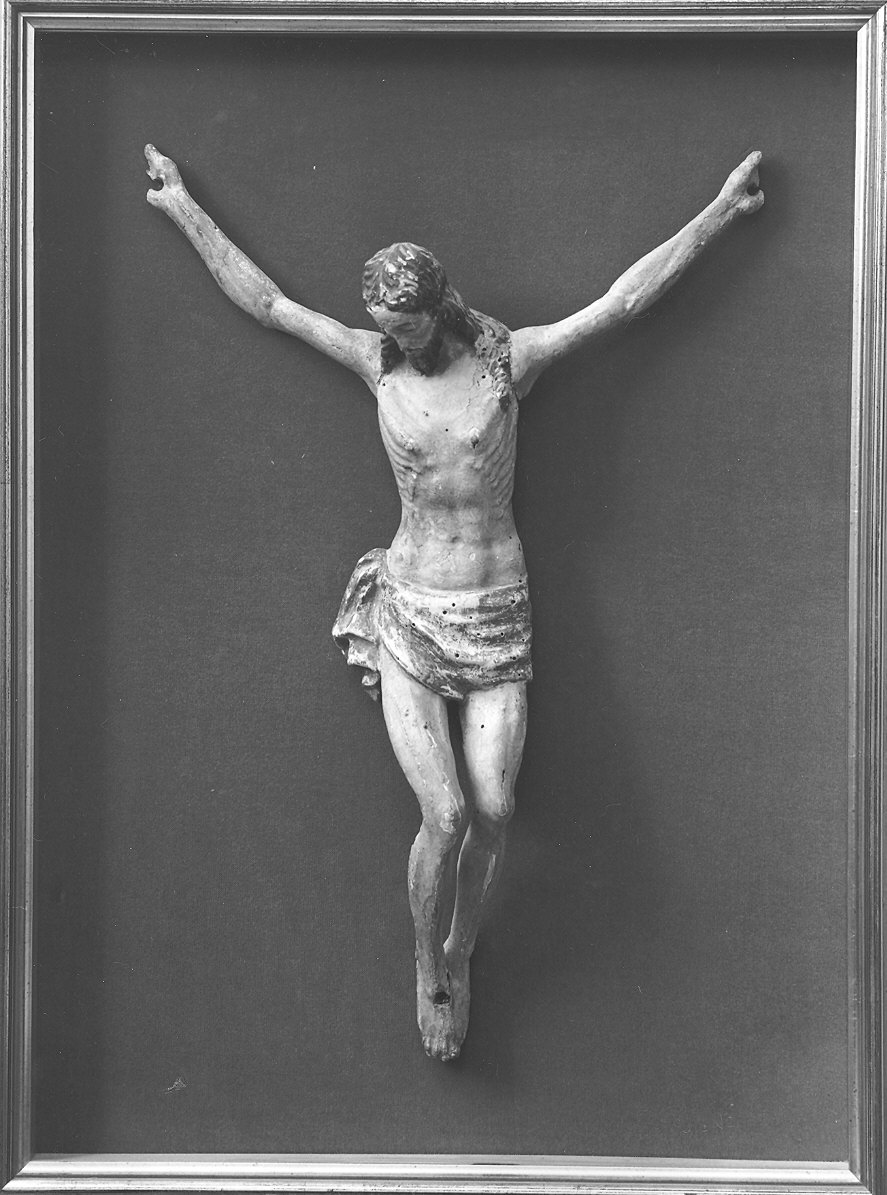 Cristo crocifisso (statuetta) - bottega piacentina (sec. XV)