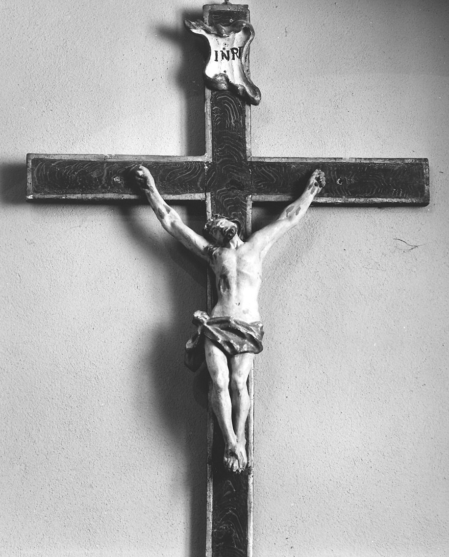 Cristo crocifisso (scultura) - bottega piacentina (sec. XVIII)