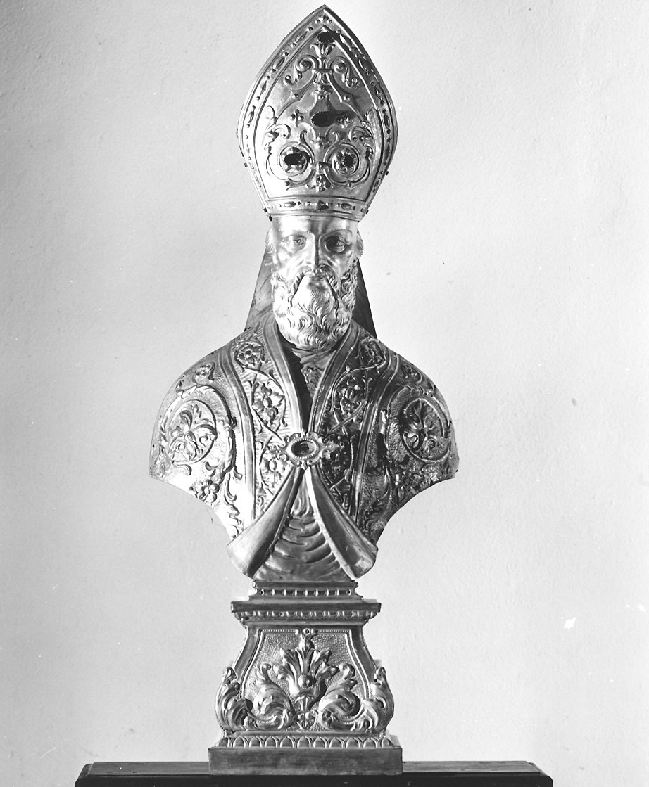 reliquiario - a busto, serie - bottega milanese (ultimo quarto sec. XIX)