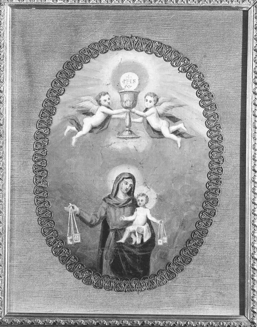 Madonna del Carmelo ed i SS. Sacramento (dipinto) di Calzarossa (secondo quarto sec. XIX)