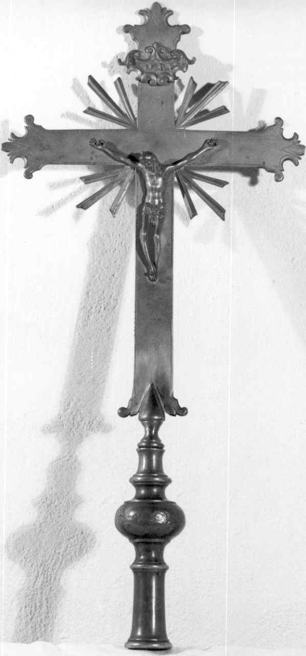croce processionale - produzione Italia settentrionale (secc. XIX/ XX)