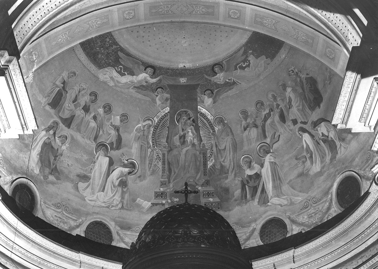 Madonna in trono e Santi (dipinto) di Cisterna Eugenio (inizio sec. XX)