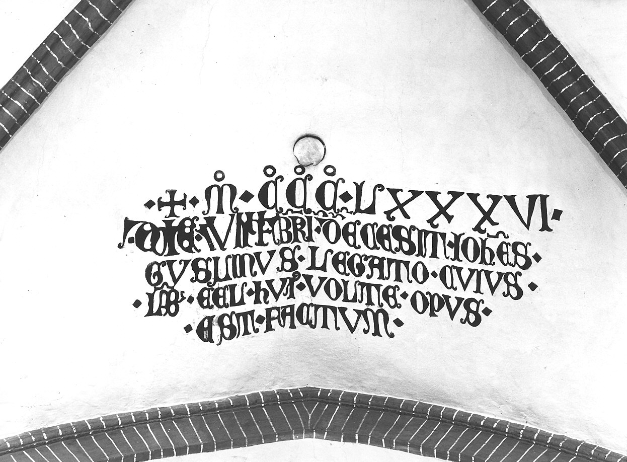 Iscrizione (dipinto) - ambito piacentino (sec. XIV)