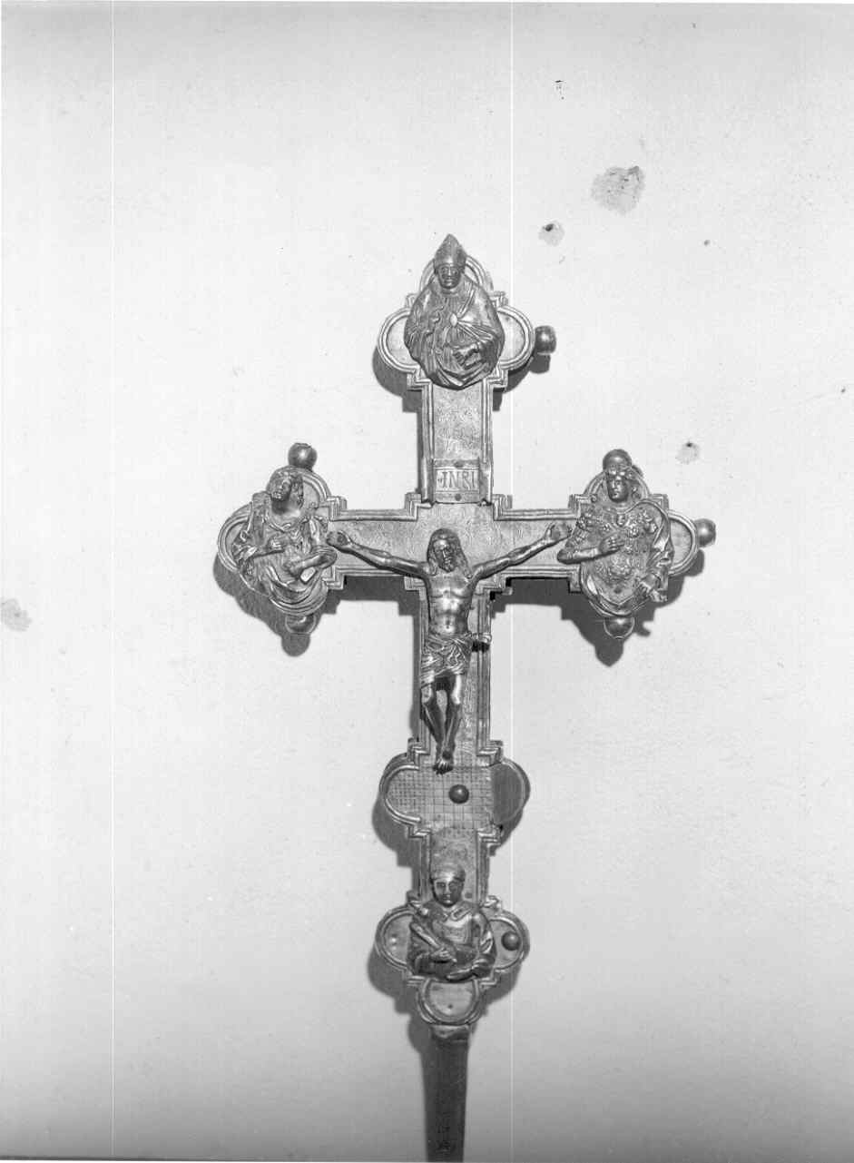 croce processionale di Marti Francesco (bottega) - ambito parmense (sec. XVI, sec. XVII)