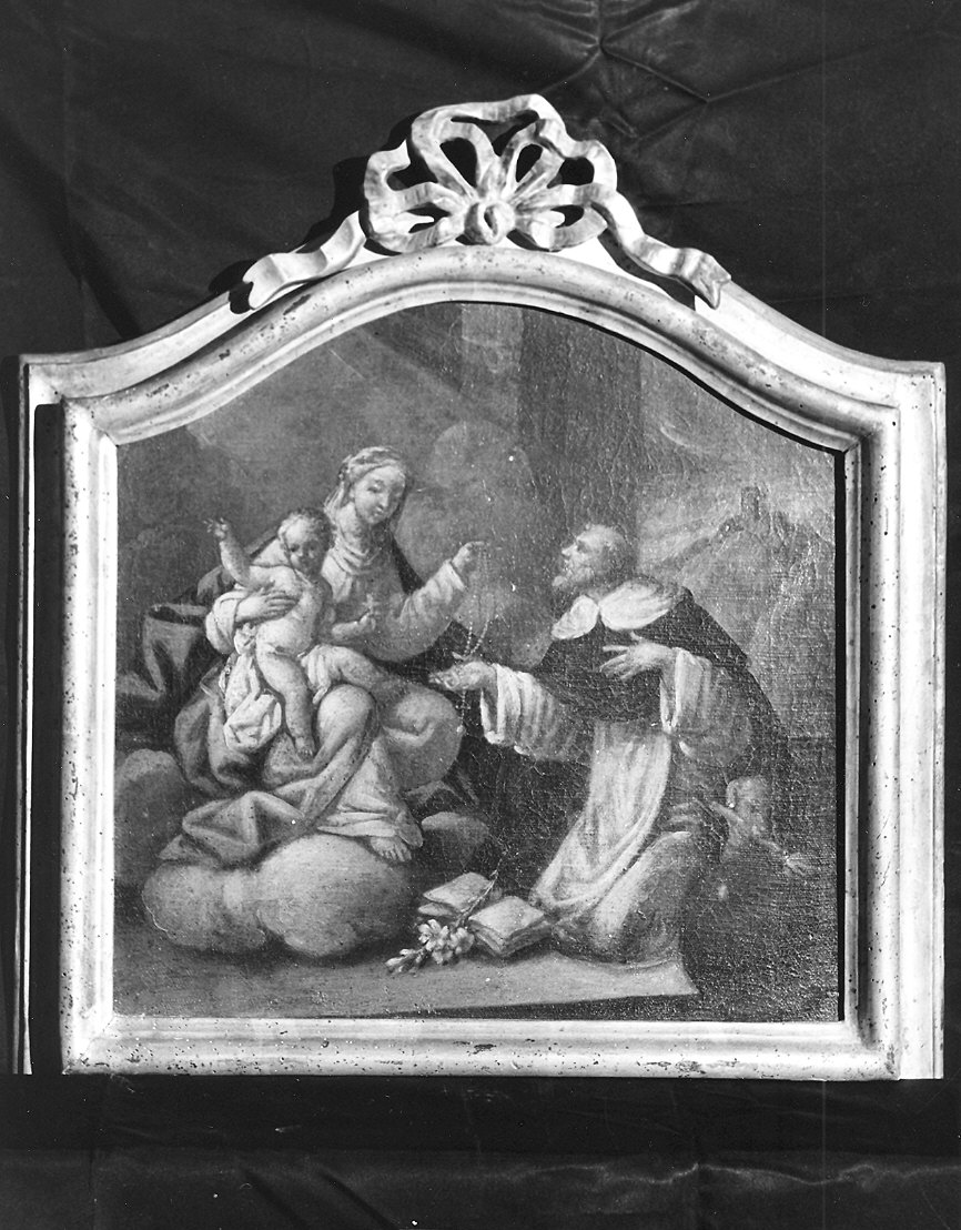 Madonna con Bambino e San Domenico (dipinto) di Carra Cristoforo (sec. XVIII)