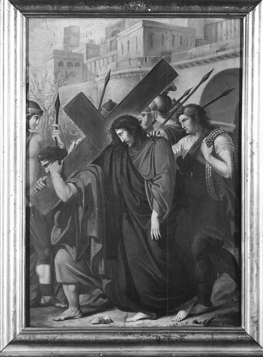 stazioni della via crucis (dipinto, ciclo) di Bozzini Candida Luigia (sec. XIX)