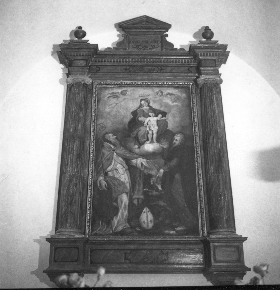 Madonna in gloria con Bambino e i Santi Ilario e Antonio Abate (dipinto) - ambito cremonese (inizio sec. XVII)