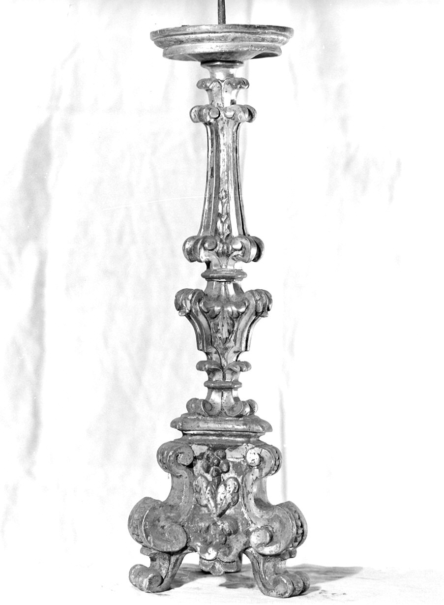 candelabro, coppia - ambito parmense (sec. XVIII)