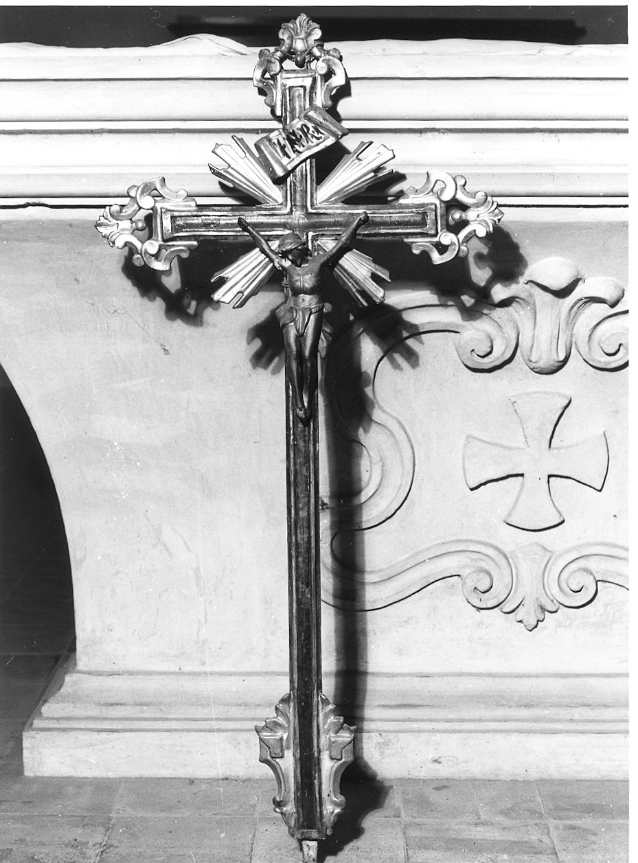 croce processionale - ambito piacentino (metà sec. XVIII)