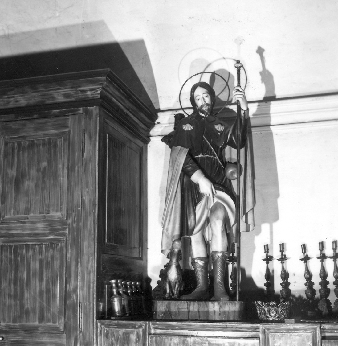 San Rocco (statua) - ambito piacentino (metà sec. XX)
