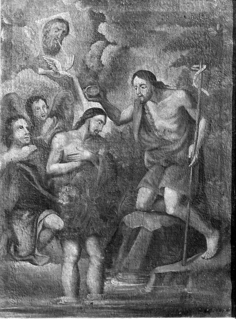 battesimo di Cristo (dipinto) - ambito piacentino (inizio sec. XVIII)