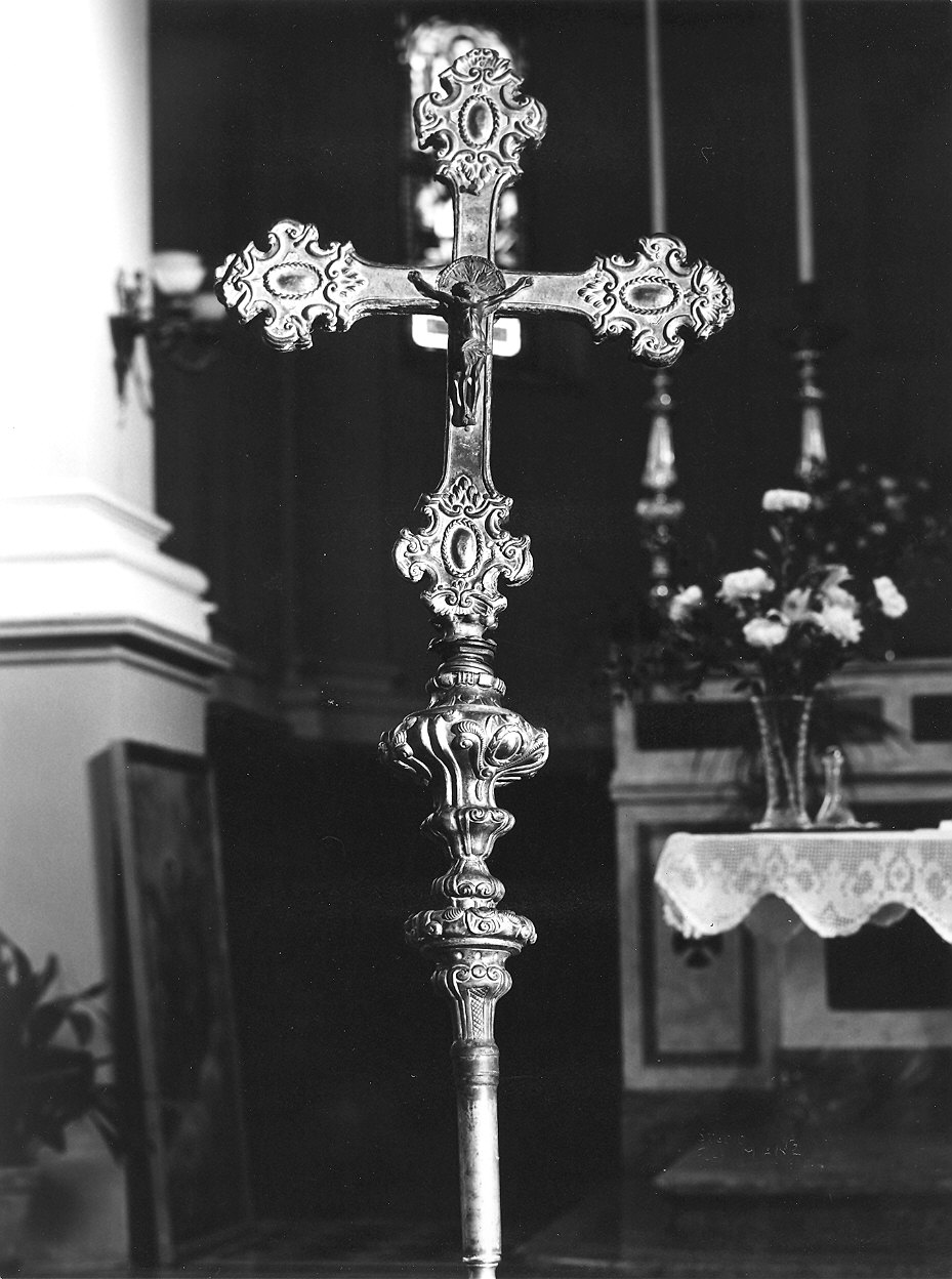 croce processionale - ambito piacentino (sec. XVIII)