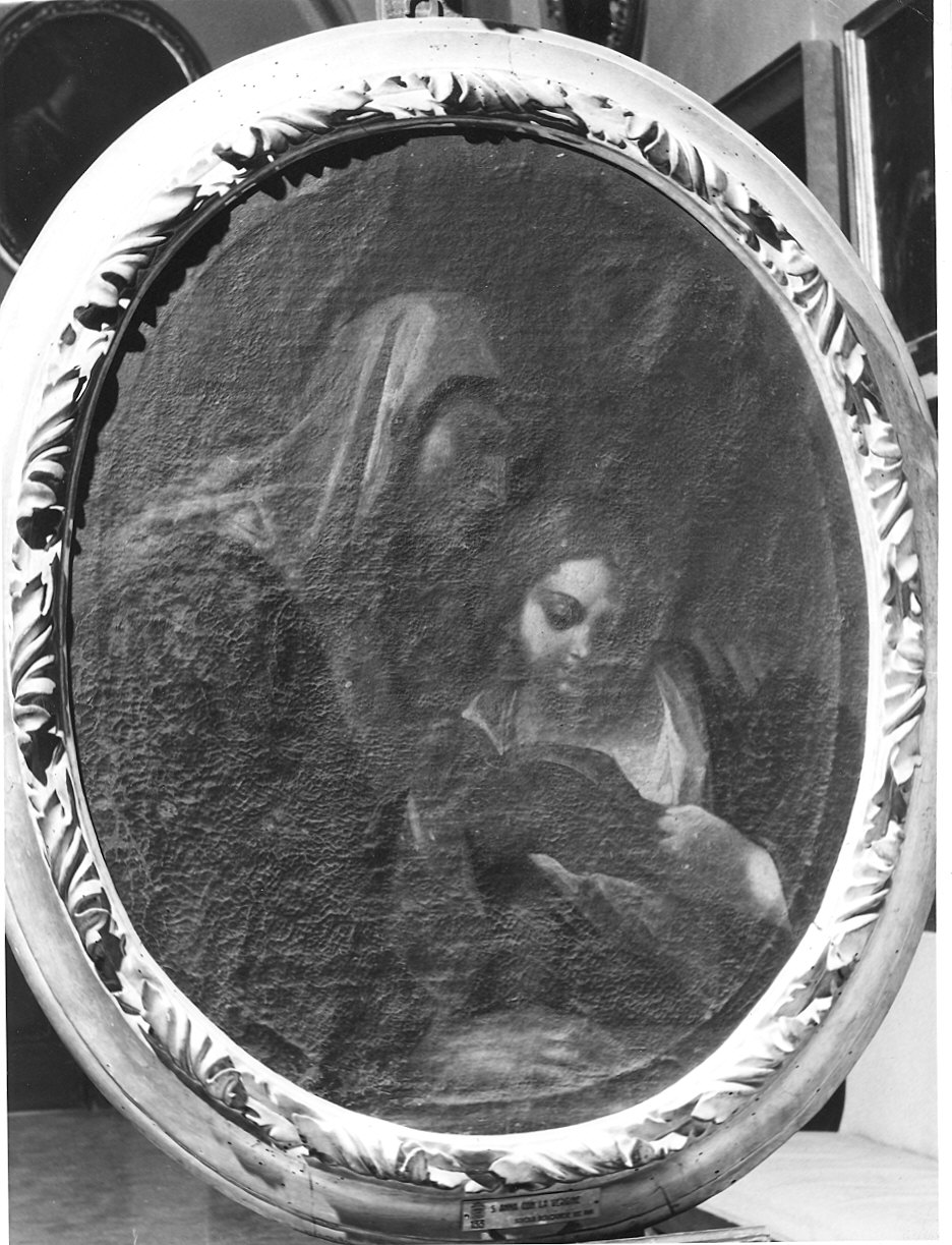Sant'Anna insegna a leggere a Maria Vergine (dipinto, ciclo) di Cantarini Simone detto Pesarese (attribuito) (secondo quarto sec. XVII)