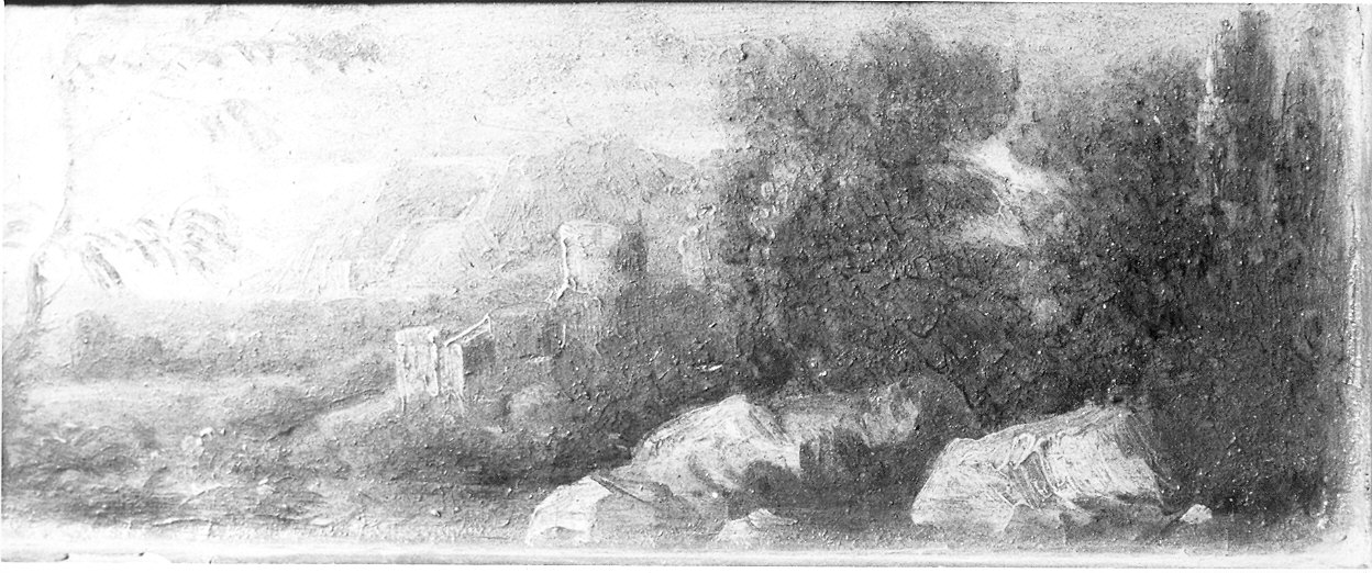 Paesaggio montano (dipinto) - ambito italiano (fine/inizio secc. XVII/ XVIII)