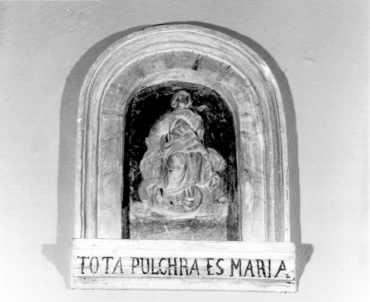 Madonna immacolata (rilievo, opera isolata) - ambito carrarese (seconda metà sec. XVIII)